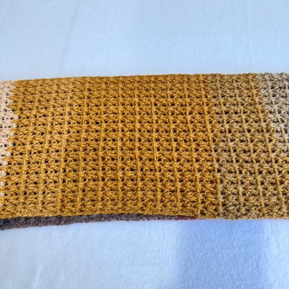 HANDMADE Crochet V-Stitch Infinity Scarf NWT One of a Kind - Picture 7 of 14